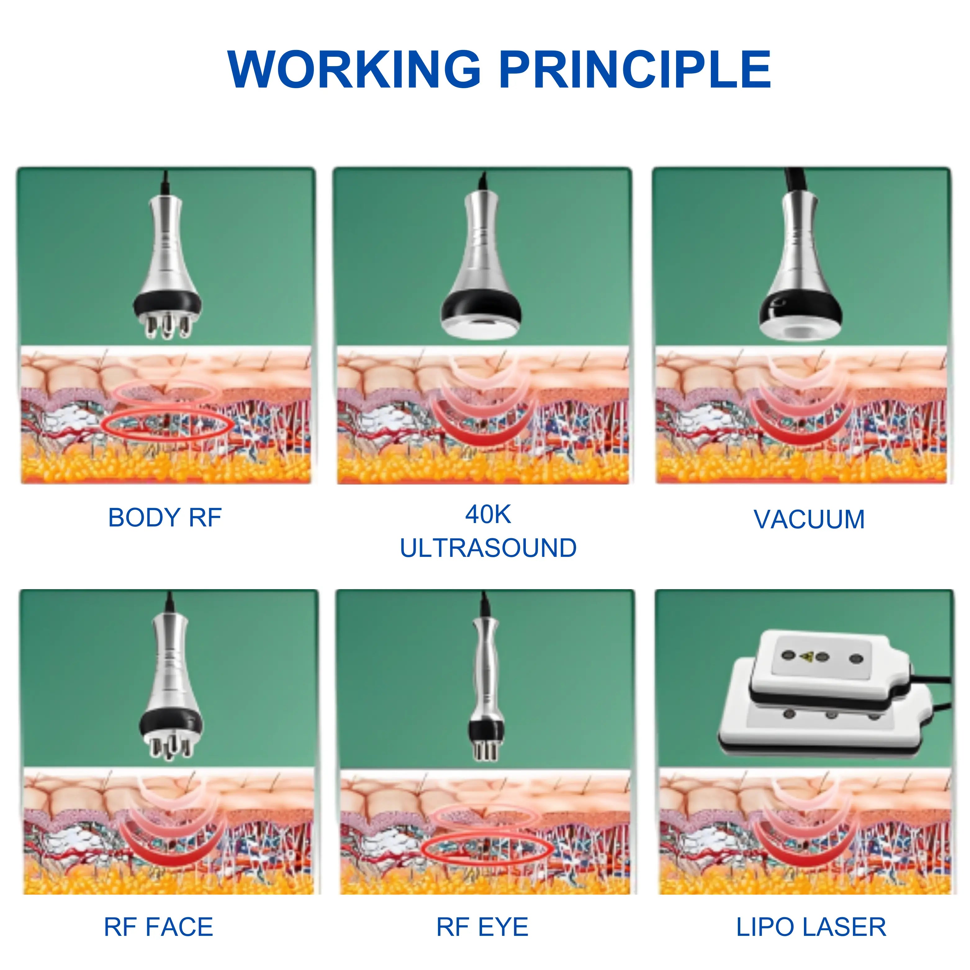 40K Cavitation Machine 6 In 1 For Fat Blasting - Canta Esthetic 40K Cavitation Machine 6 In 1 For Fat Blasting - Canta Esthetic