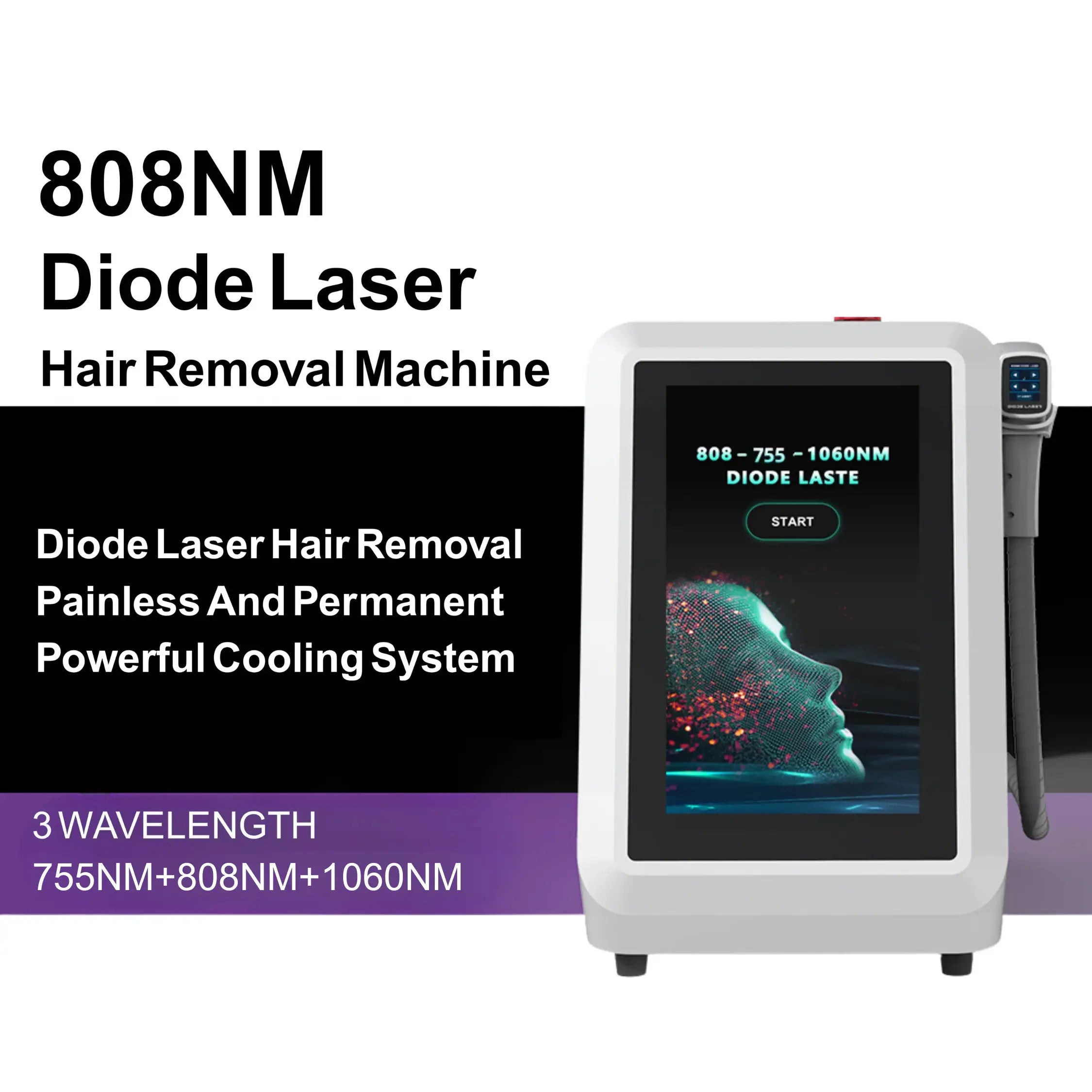Diode Laser Triple-Wave Hair Removal LumiPro