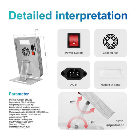 ALPRO60 Red Light Therapy Panel
