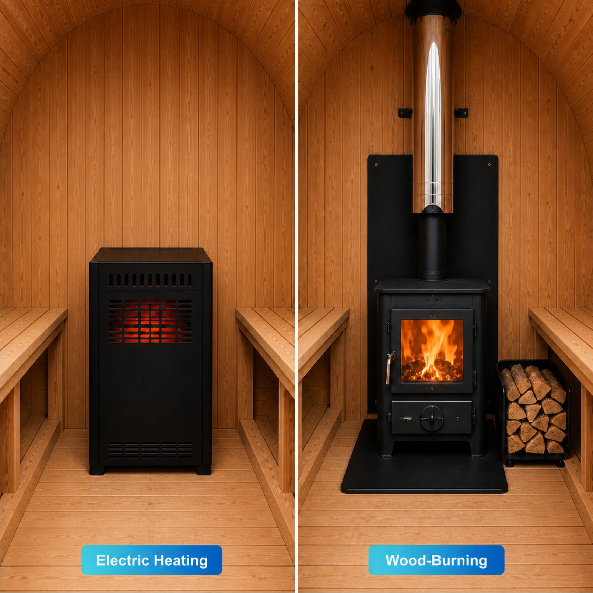 Alethea 4-Person Barrel Sauna — view 05