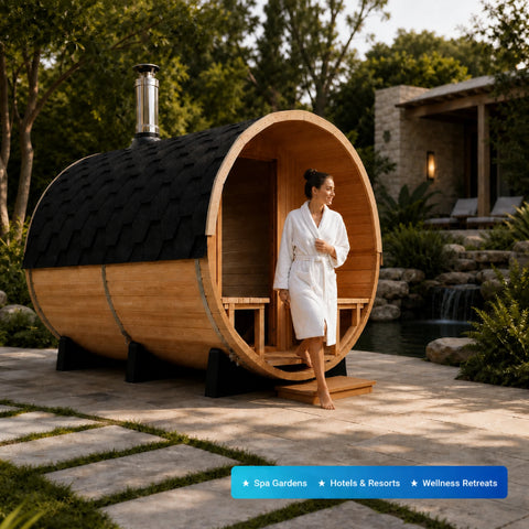 Alethea 4-Person Barrel Sauna — view 06
