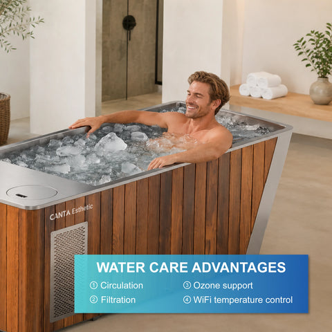 Arctessa Wood-Clad Stainless Steel Cold Plunge System