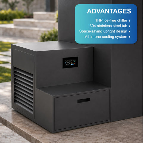 Calven Integrated Stainless Steel Cold Plunge System