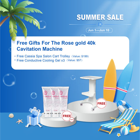 40K Lipo Laser Cavitation Machine Rose Gold