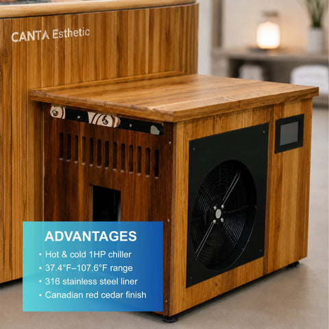 Cedriva 1HP Cedar Cold Plunge System