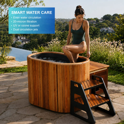 Cedriva 1HP Cedar Cold Plunge System