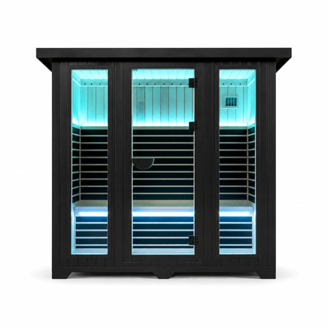 Chromora Multicolor Outdoor Infrared Sauna Cabin — view 01