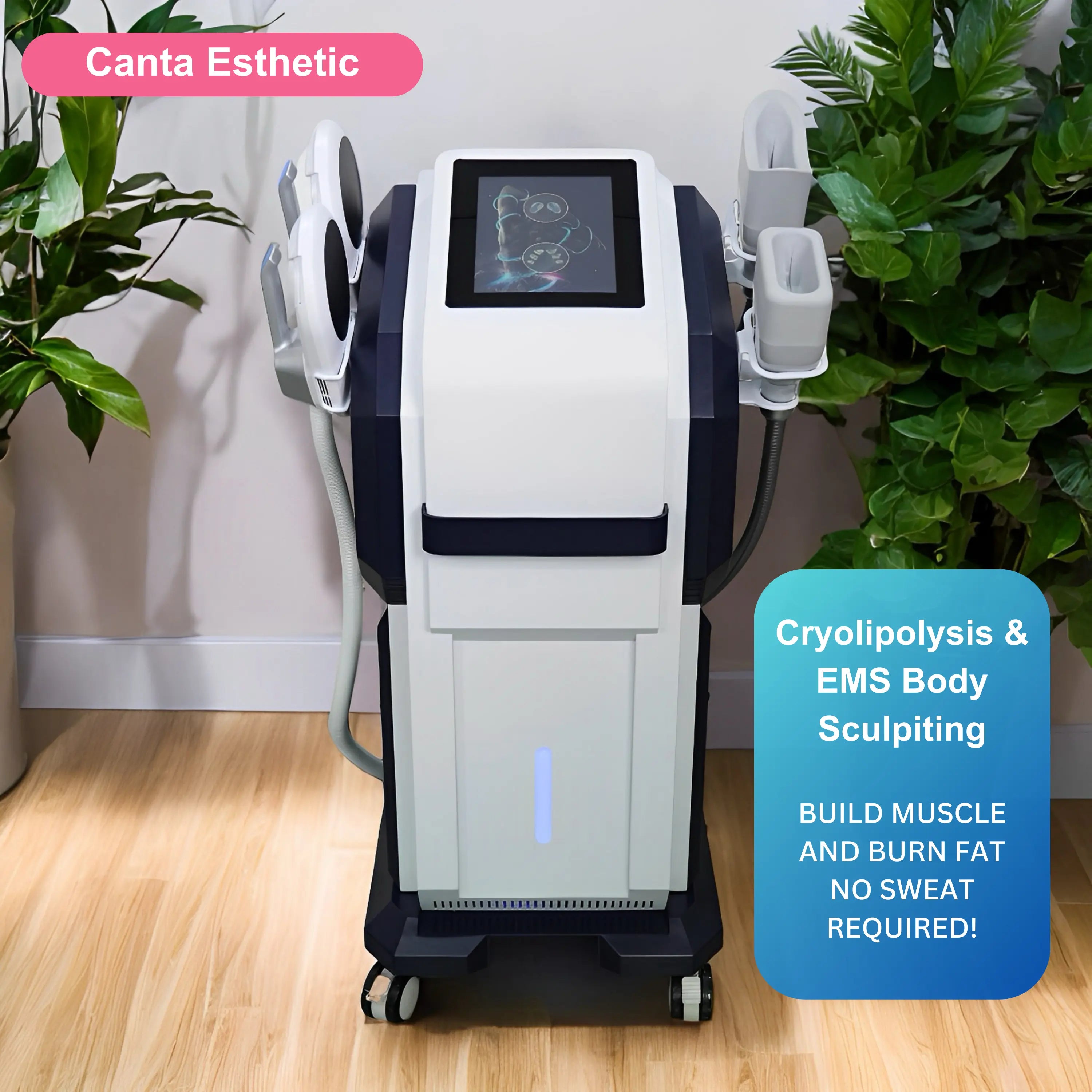 Cryolipolysis + EMS Machine for Body Sculpting 2 in 1