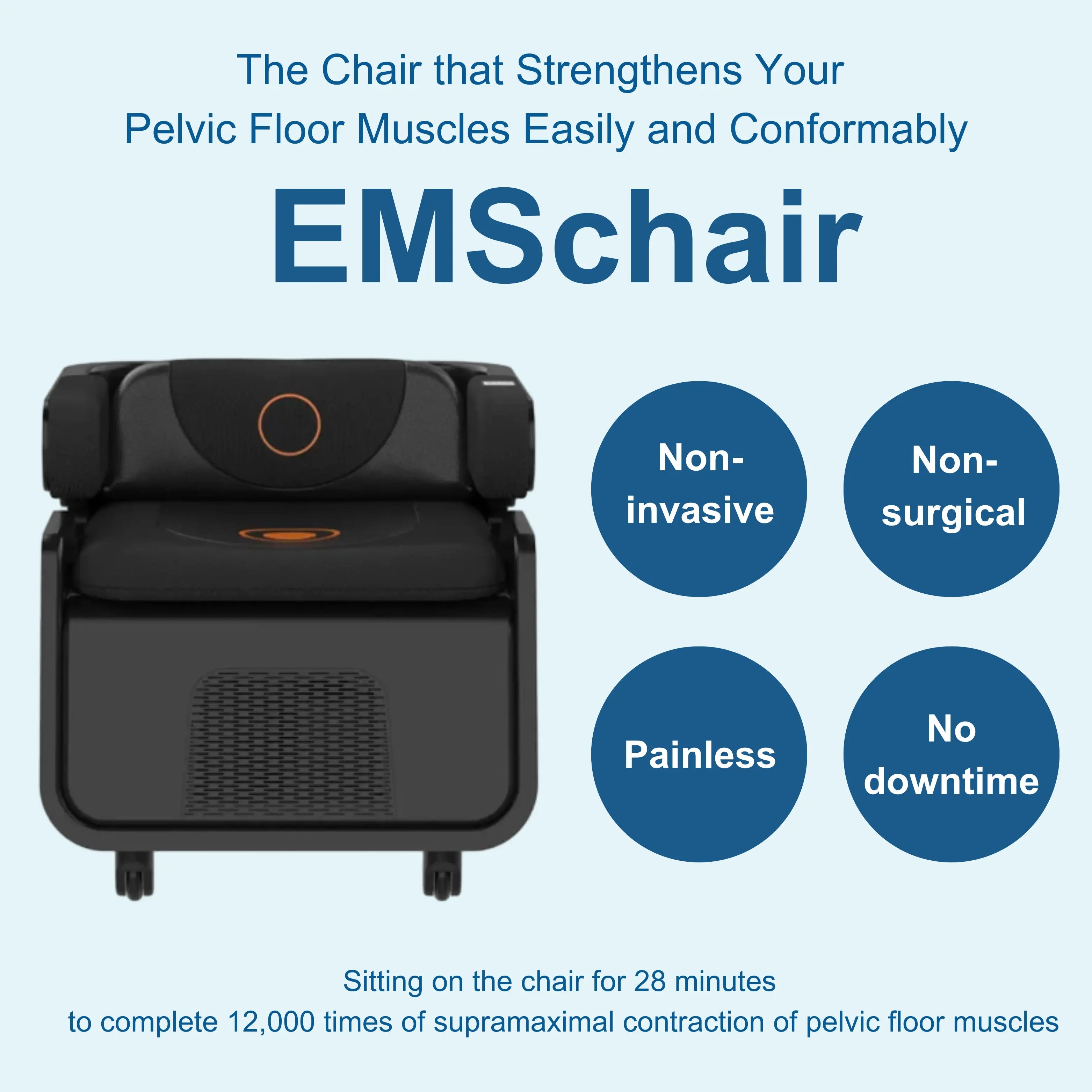 Máquina de entrenamiento de músculos del suelo pélvico EMSchair