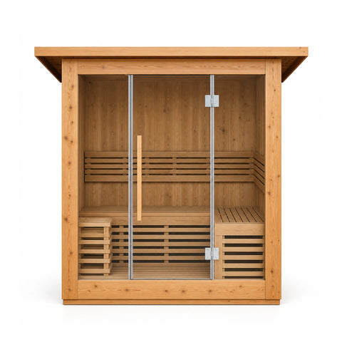 Evernox Weatherproof Outdoor Infrared Sauna Cabin — view 01