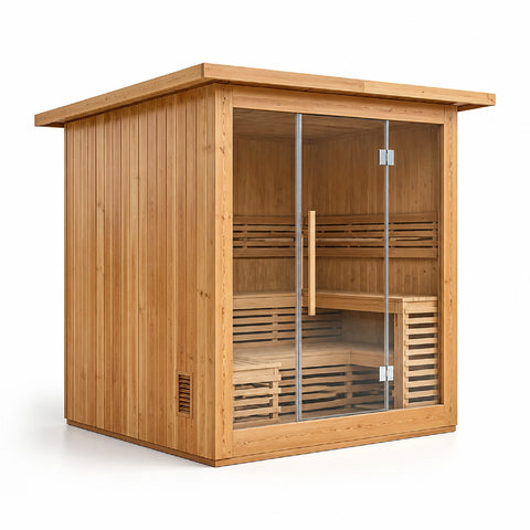 Evernox Weatherproof Outdoor Infrared Sauna Cabin — view 02