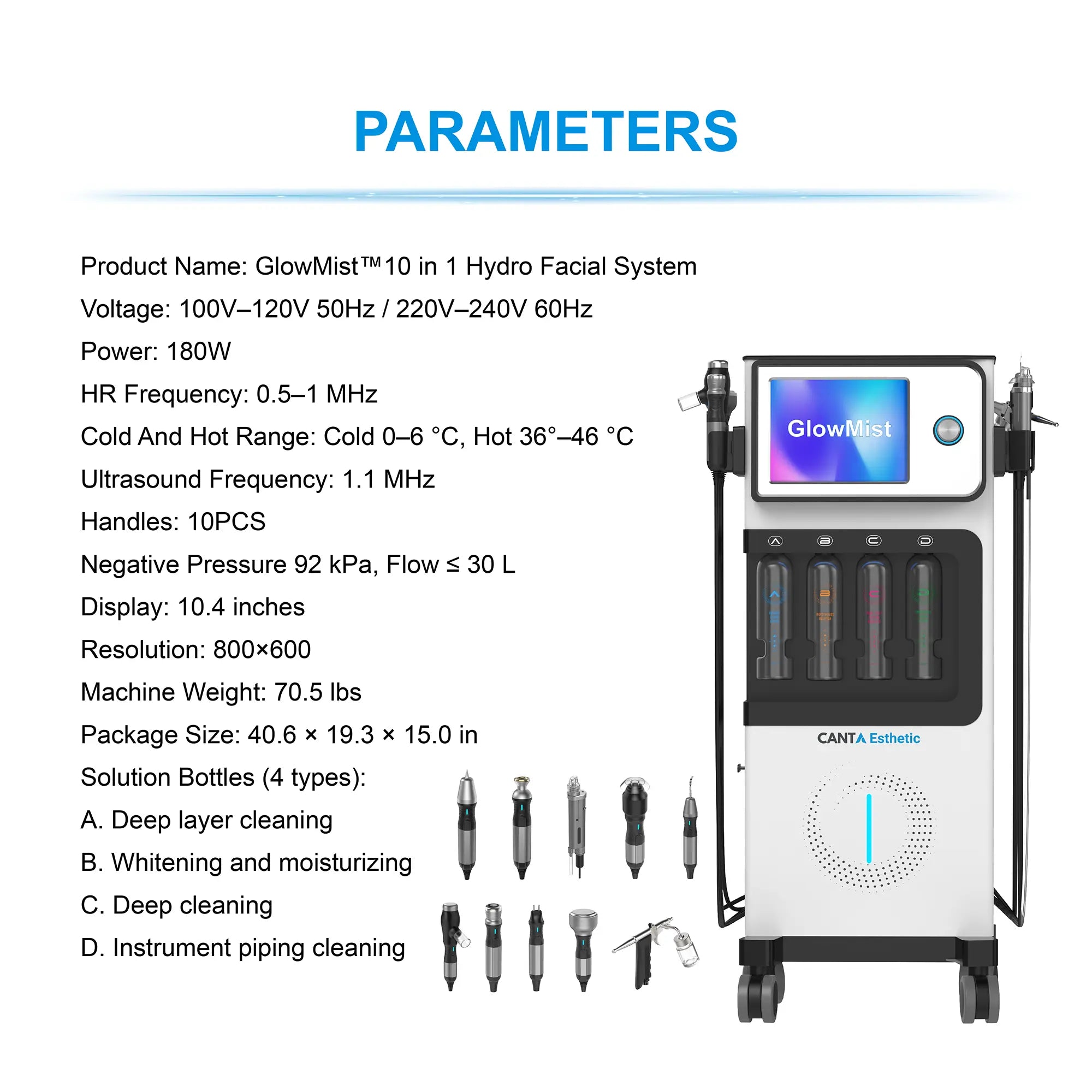 GlowMist™ 10 in 1 Hydro Facial System