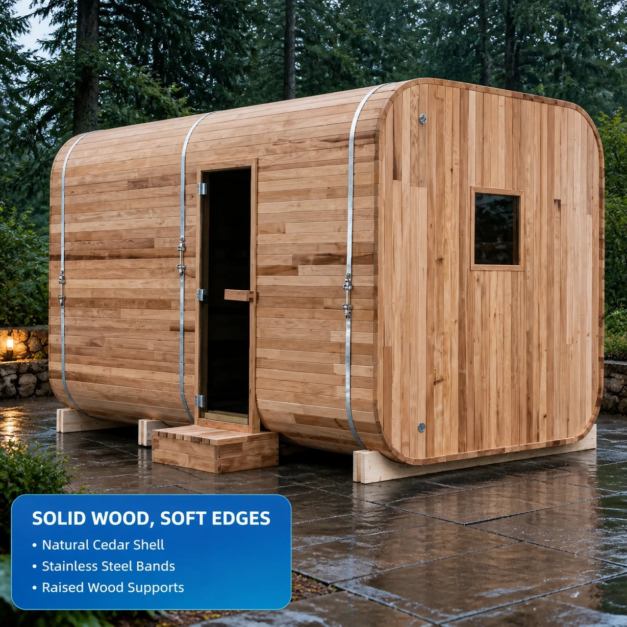 Grandora Large Outdoor Sauna — view 05