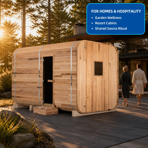 Grandora Large Outdoor Sauna — view 06