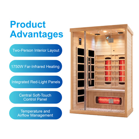 Heliessa Red Light Infrared Sauna Room 2.0