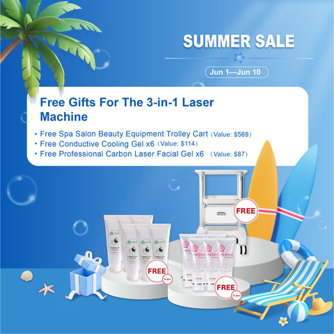 3-w-1 Laser do usuwania włosów + usuwania tatuażu + odmładzania skóry E-Light