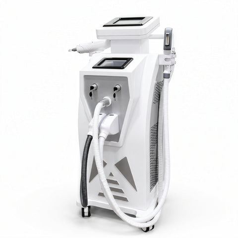 Máquina láser para depilación + eliminación de tatuajes + lifting facial por radiofrecuencia