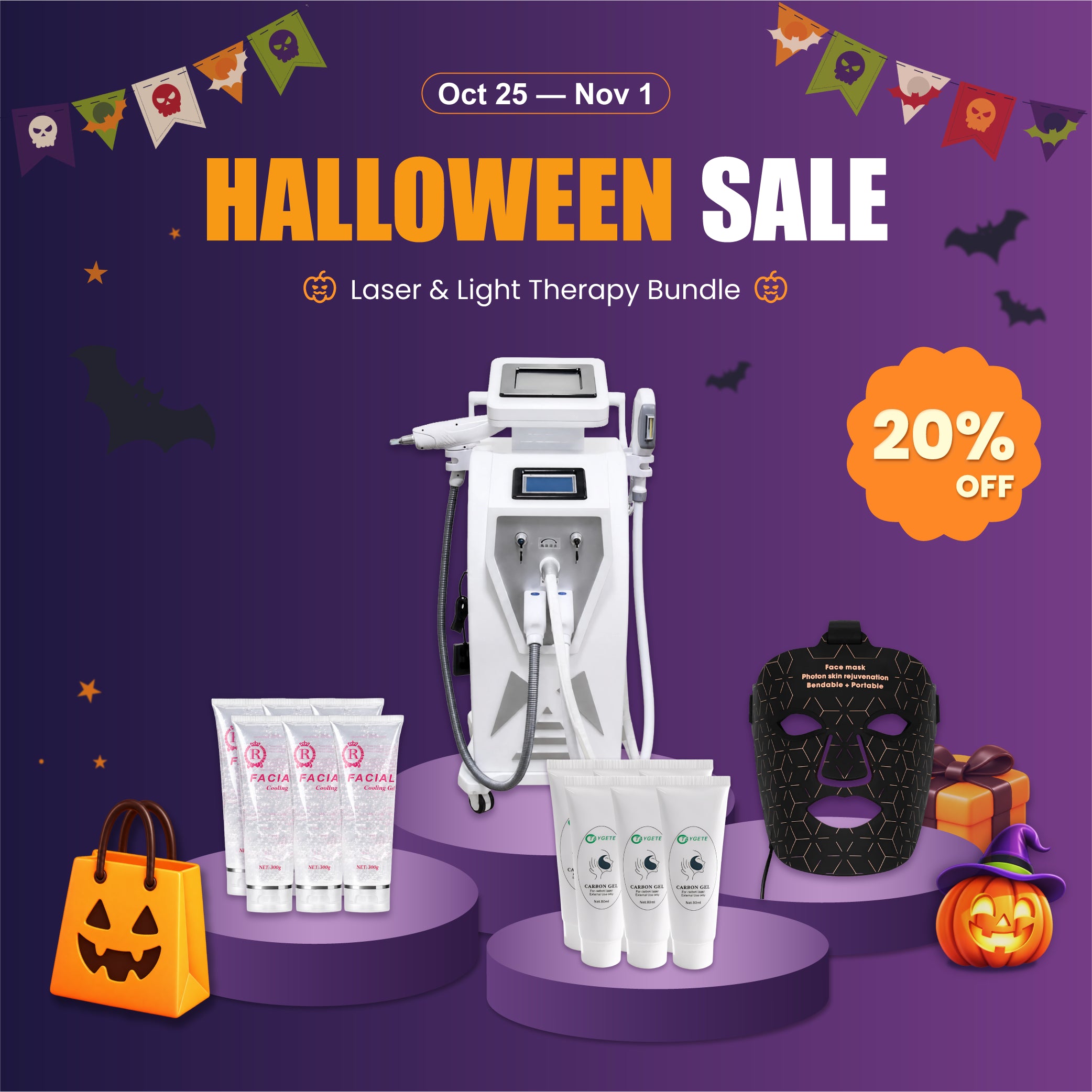 Advanced Laser & Skin Rejuvenation Bundle – Halloween Sale