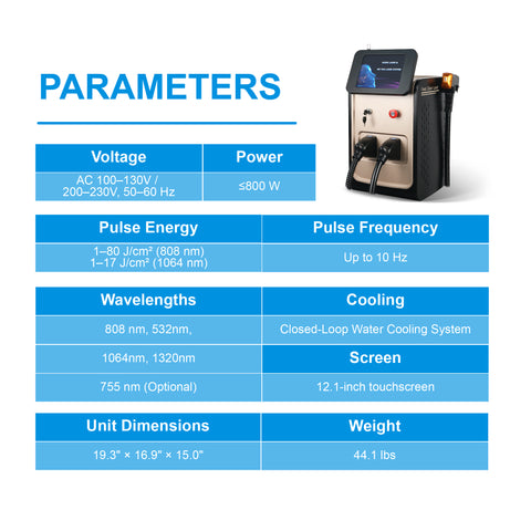 Luminara Dual Laser System for Hair Removal & Tattoo Removal