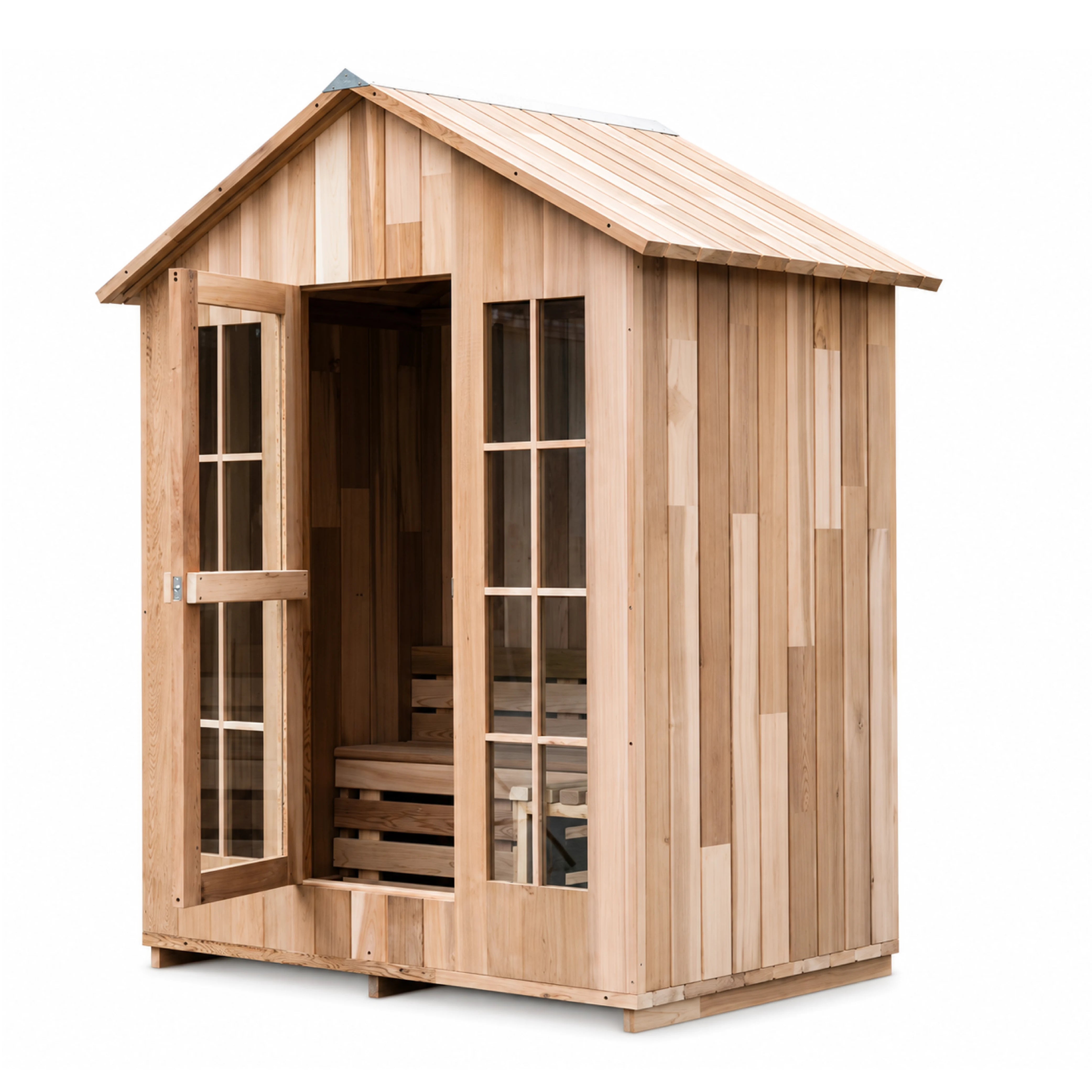 Lunavera Outdoor Traditional 2-Person Dry Sauna Cabin — view 02