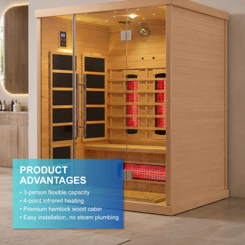 Nerelyra Far Infrared Red Light Sauna Room 3.0
