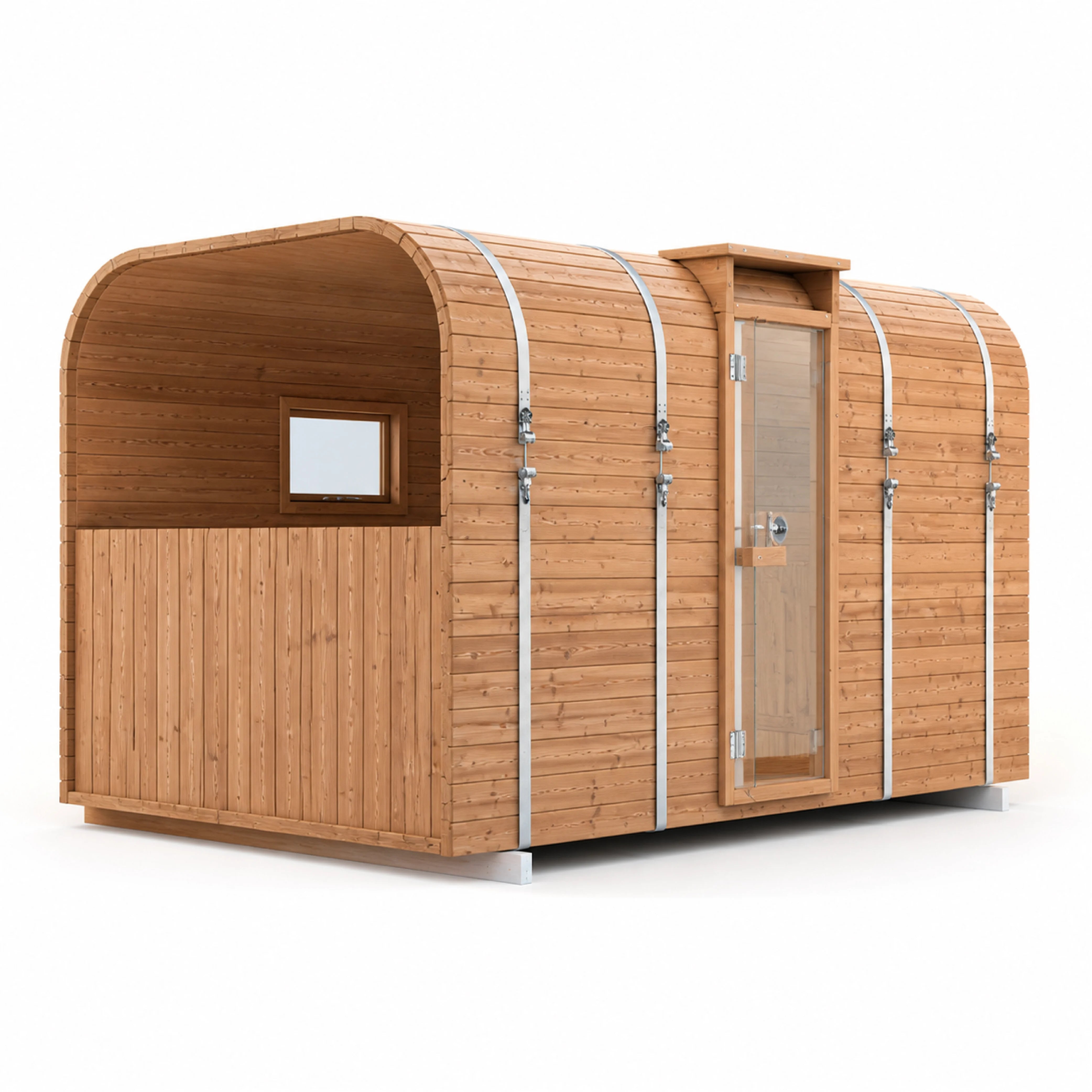 Nuvella Square Outdoor Sauna Cabin — view 02