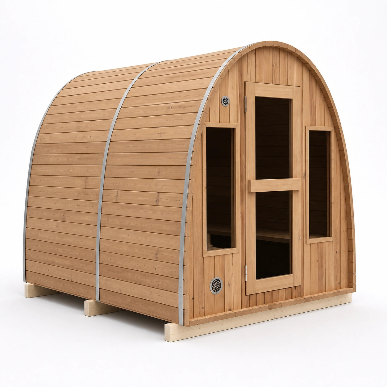 Olivara Premium Outdoor Wooden Sauna Cabin — view 02