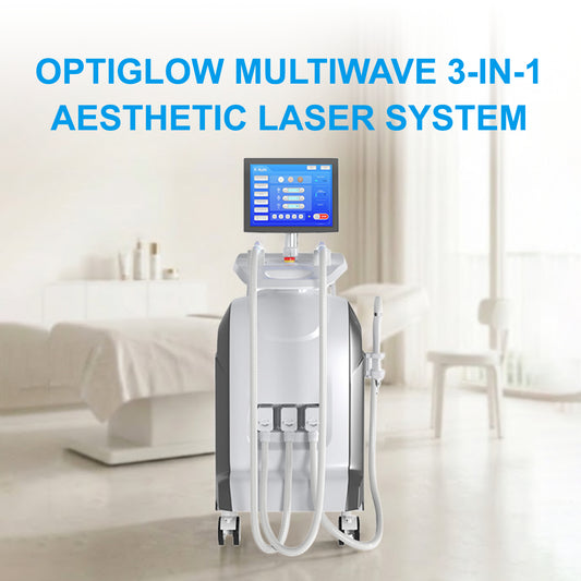 OptiGlow MultiWave 3‑in‑1 Aesthetic Laser System