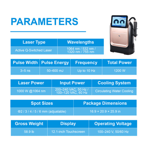 PicoVera Q-Switched Laser Tattoo Removal System