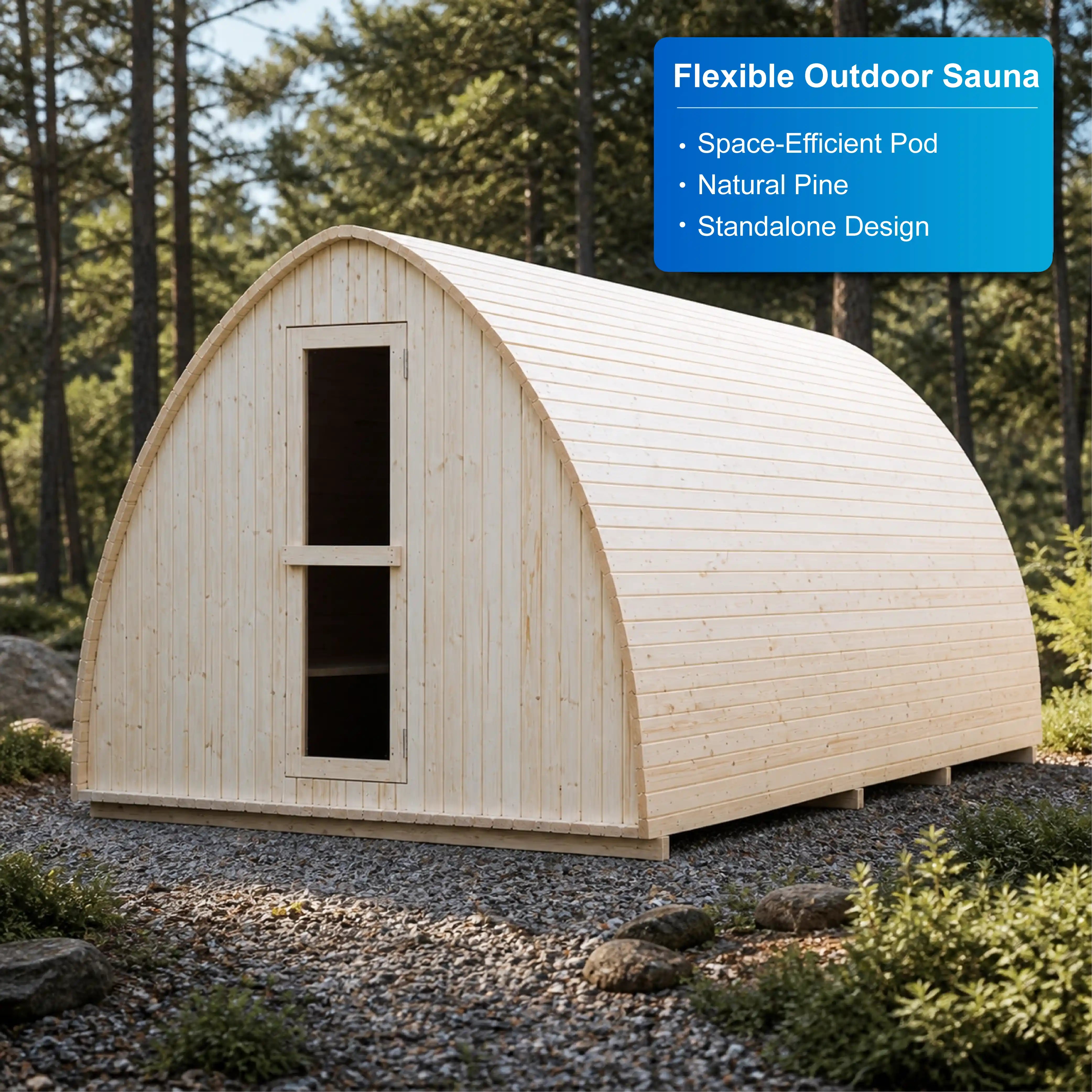 Portavia Compact Portable Outdoor Sauna Cabin — view 03