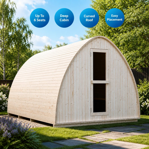 Portavia Compact Portable Outdoor Sauna Cabin — view 04