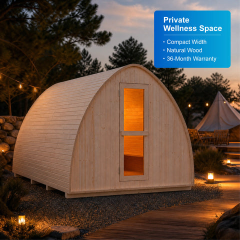 Portavia Compact Portable Outdoor Sauna Cabin — view 05