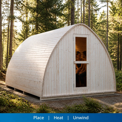 Portavia Compact Portable Outdoor Sauna Cabin — view 06