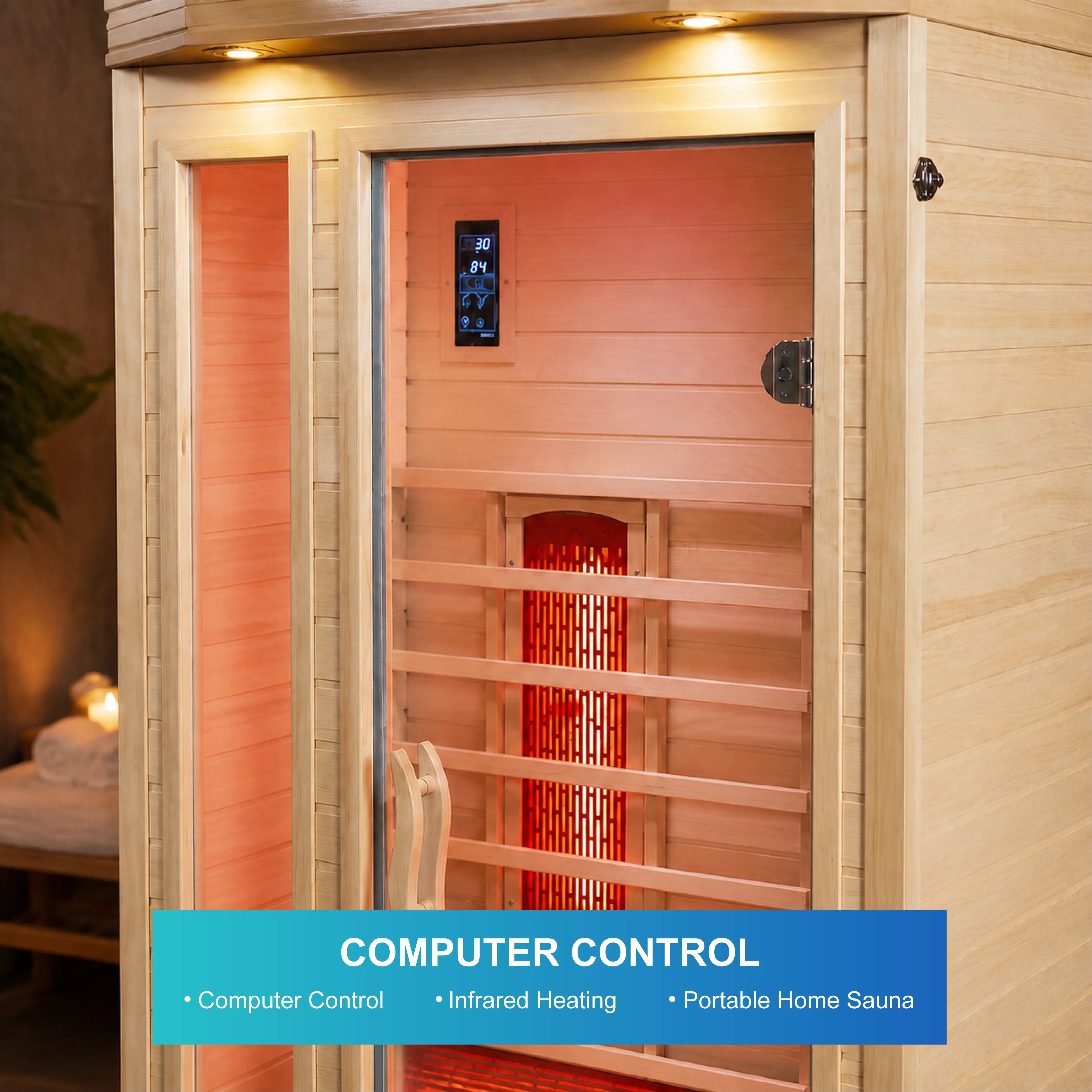 Portiva Portable Home Infrared Sauna Cabin — view 04