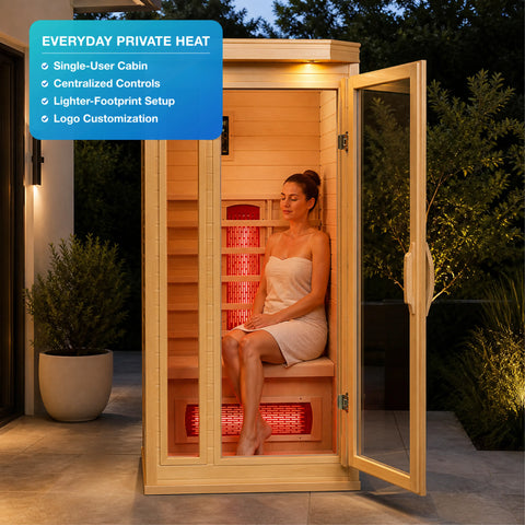 Portiva Portable Home Infrared Sauna Cabin — view 05