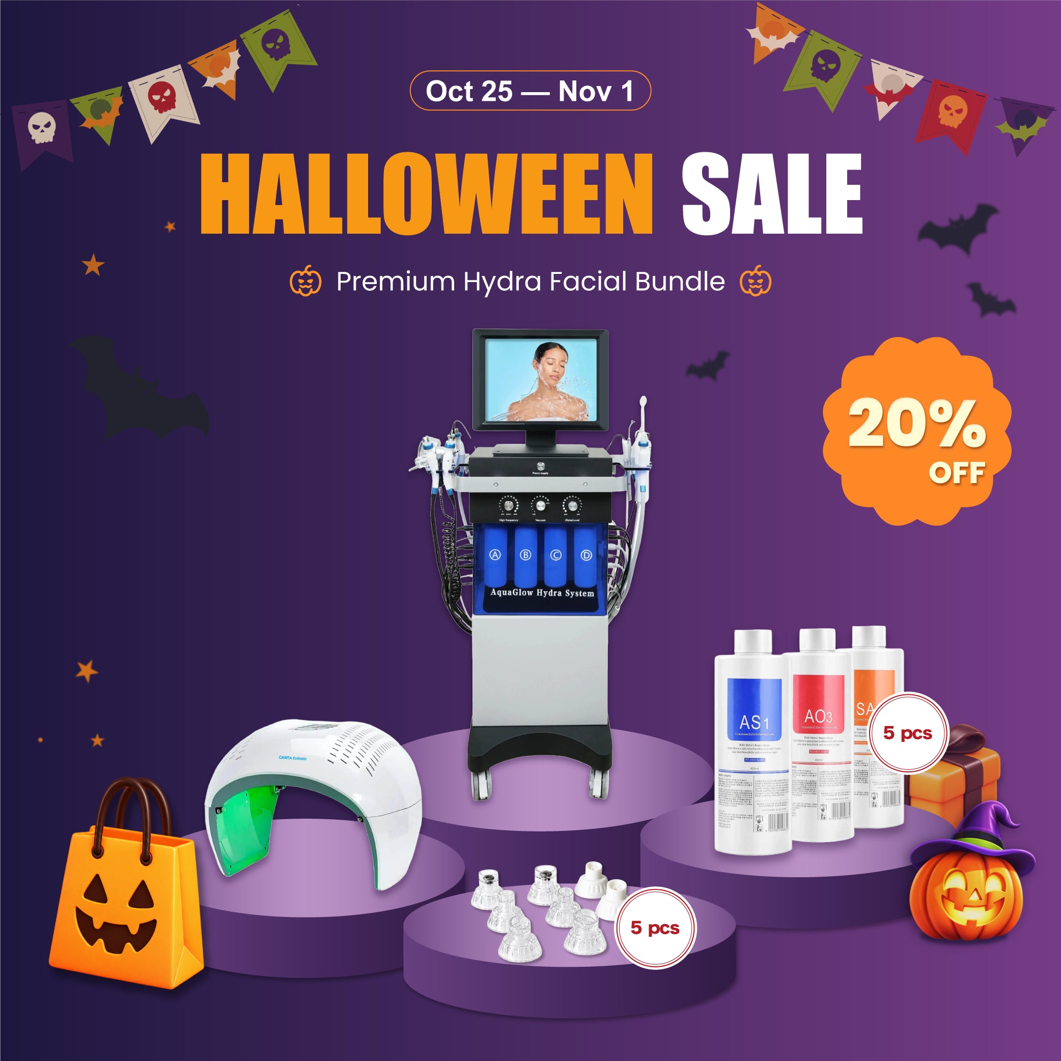 Professional Facial Care Bundle – Halloween Sale