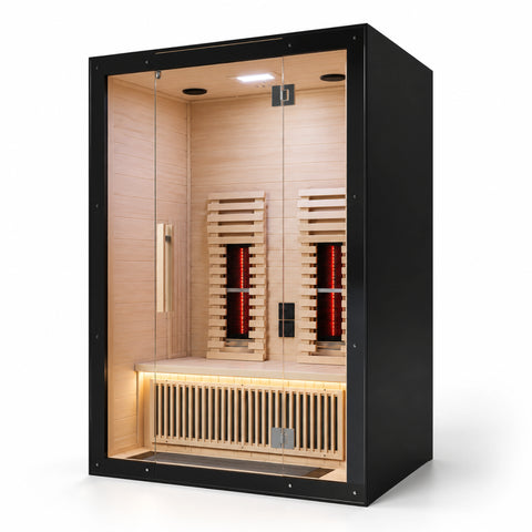 Quietra Low-EMF Hemlock Infrared Sauna Cabin — view 02