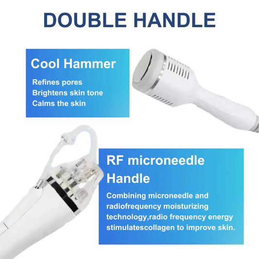 Máquina de microneedling RF dorada