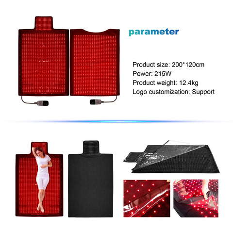 Red And Near Infrared Light Therapy Mat For Full Body