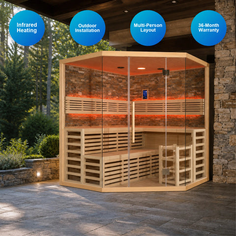 Solaris Outdoor Infrared Sauna Cabin — view 03