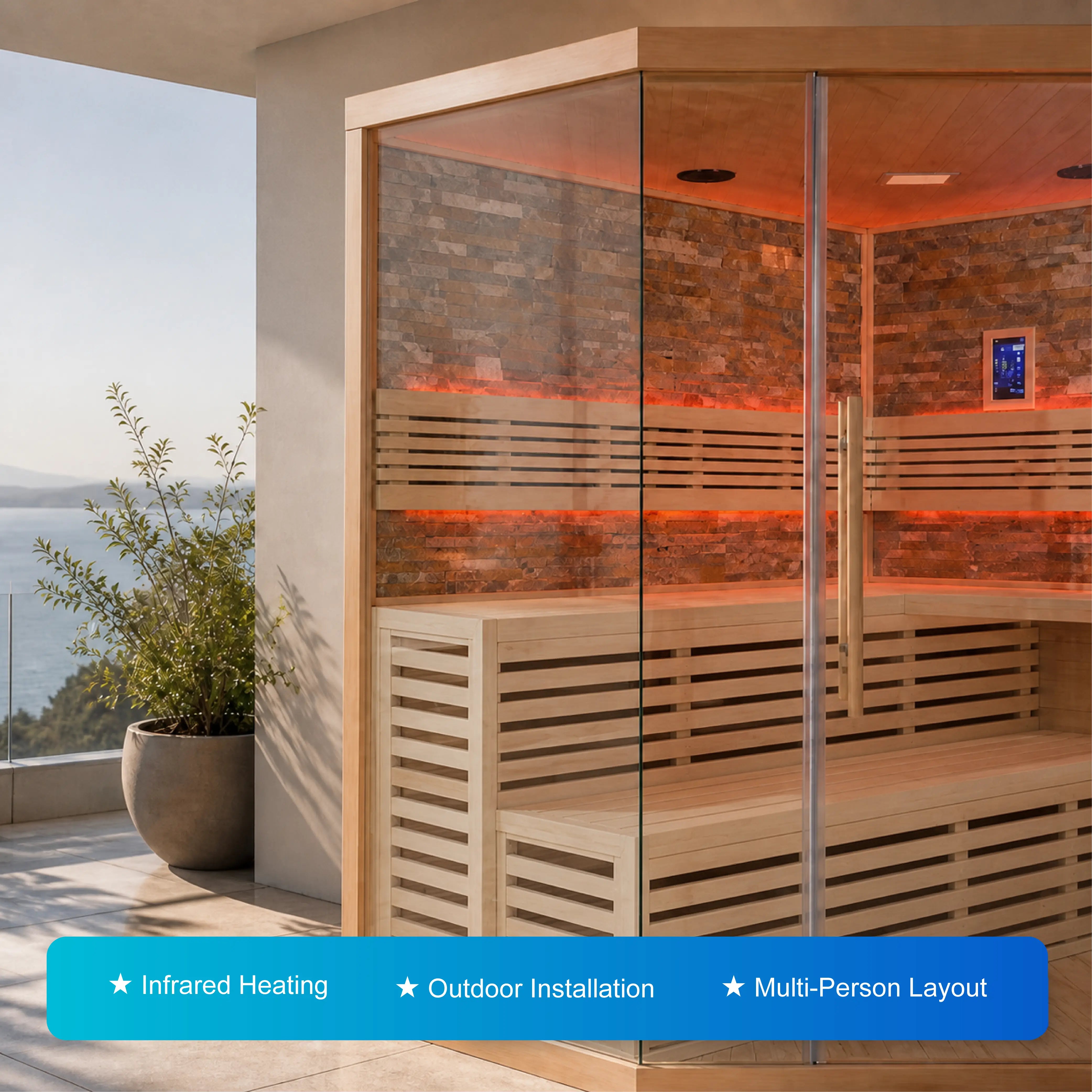 Solaris Outdoor Infrared Sauna Cabin — view 04