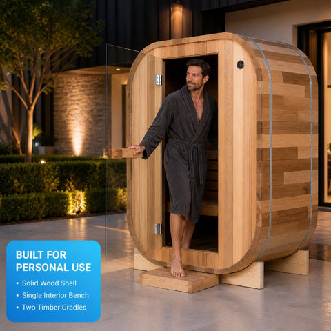 Solivra One-Person Cube Sauna — view 04