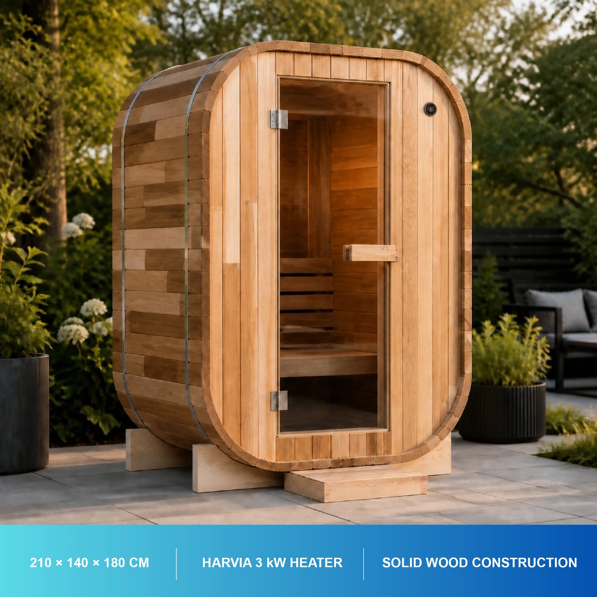 Solivra One-Person Cube Sauna — view 06