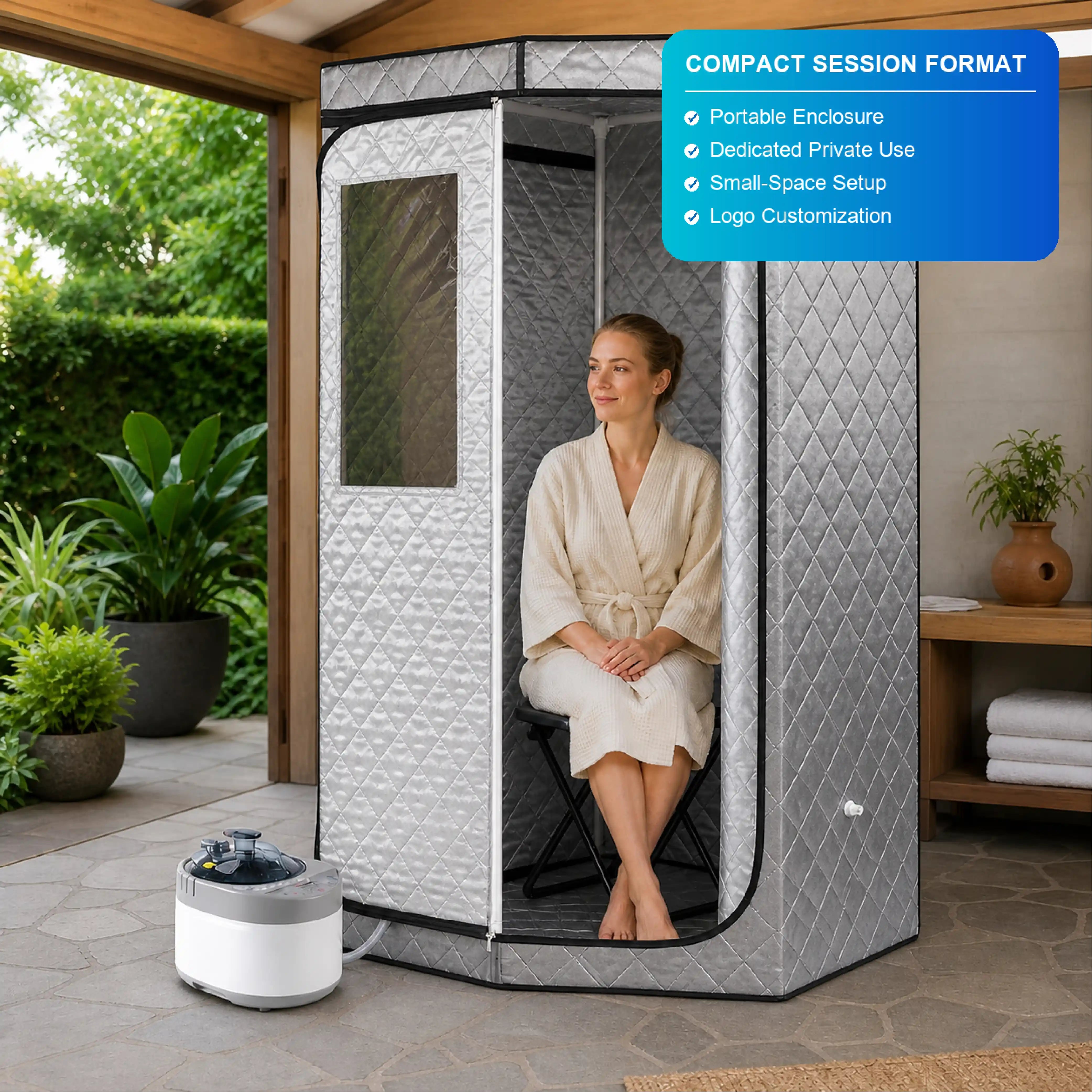 Svelora 1-Person Slimming Infrared Sauna Cabin — view 05