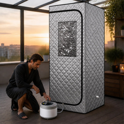 Svelora 1-Person Slimming Infrared Sauna Cabin — view 06