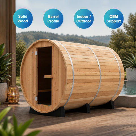 Theravyn 4P Barrel Sauna Cabin — view 04