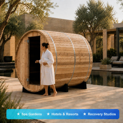 Theravyn 4P Barrel Sauna Cabin — view 06