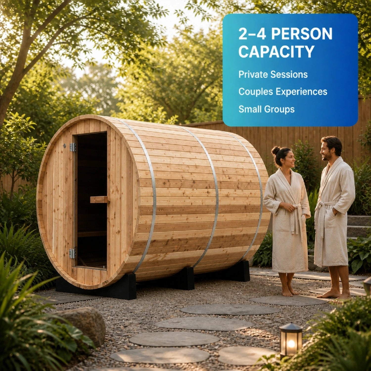 Theravyn 4P Barrel Sauna Cabin — view 07