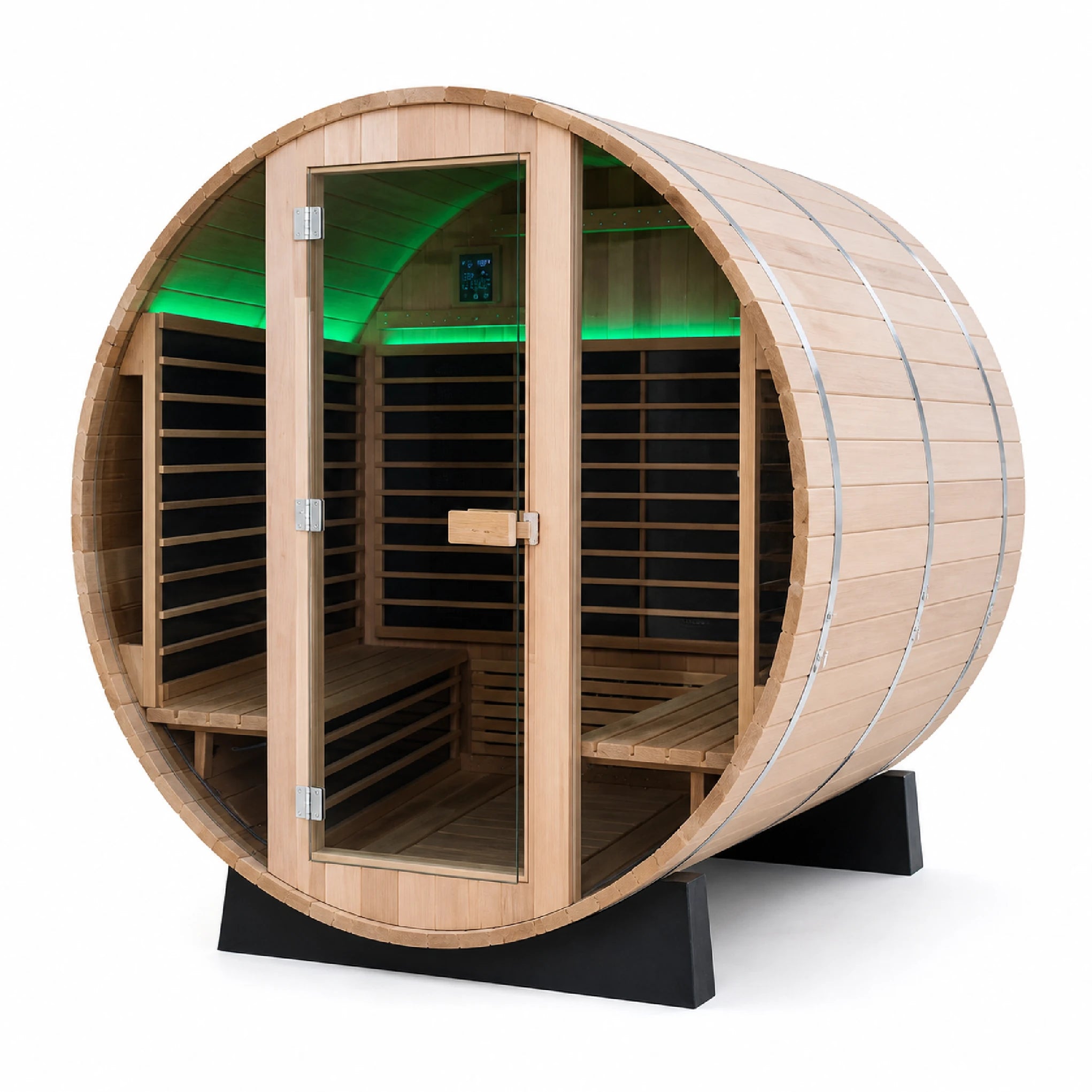 Virelda Outdoor Hybrid Barrel Sauna Cabin — view 02
