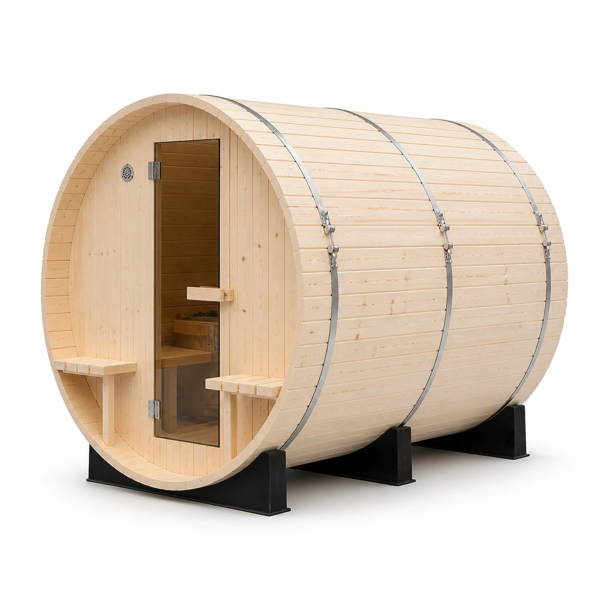Mirravia Mirror Barrel Sauna — alternate product angle